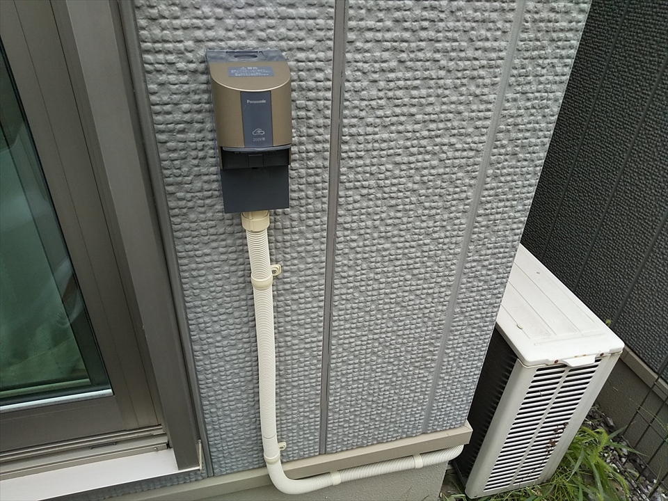 【電気自動車充電器】松戸市　T様邸　HEKIA S MODE3　設置工事
