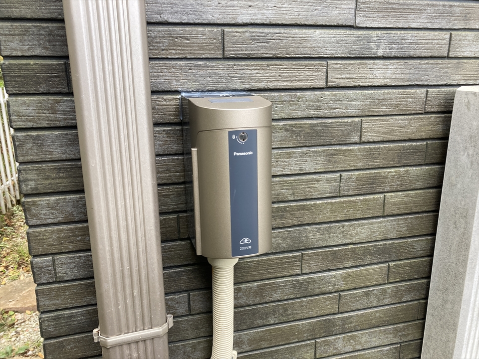 【電気自動車充電器】松戸市　S様邸　WK4422　設置工事