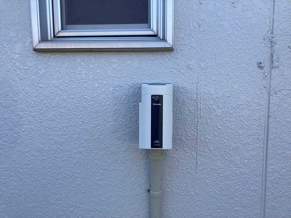【電気自動車充電器】近隣）龍ケ崎市　K様邸　WK4422　設置工事