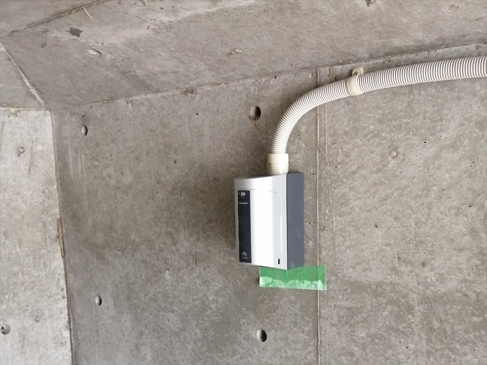 【電気自動車充電器】近隣）龍ケ崎市　Y様邸　WK4422　設置工事
